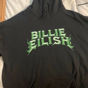 Billie Eilish official singer black hoodie